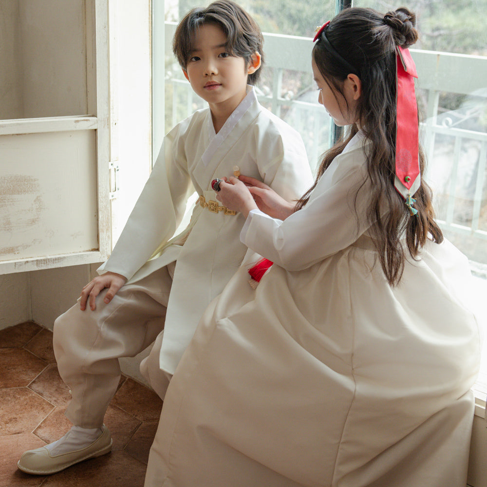 Doha Beige Boy Hanbok (100D-10YR)