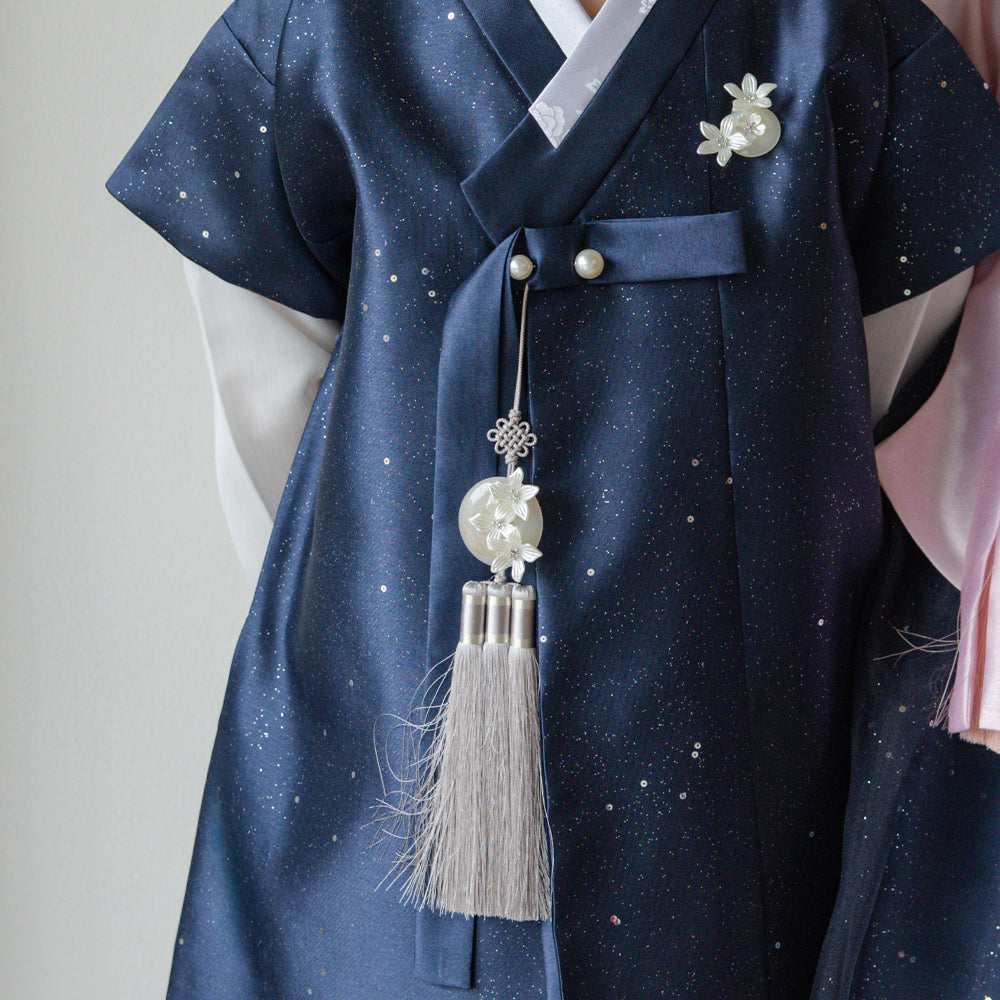 Pearl Navy Boy Hanbok (1-12YR)
