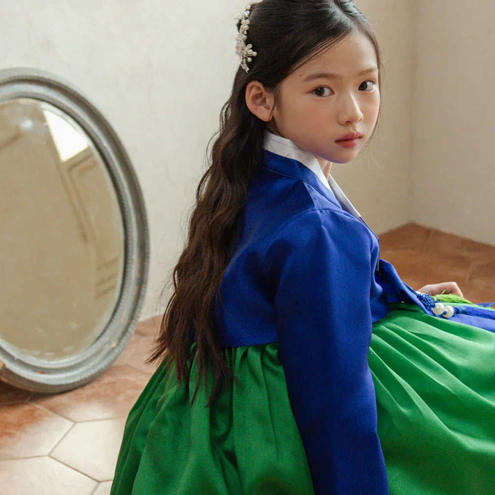 Dongwha Blue Green Girl Hanbok (1-12YR)