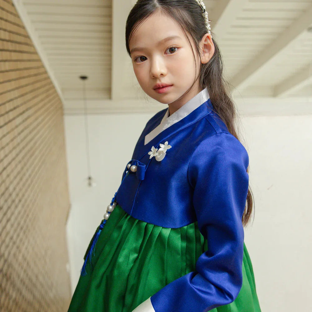 Dongwha Blue Green Girl Hanbok (1-12YR)