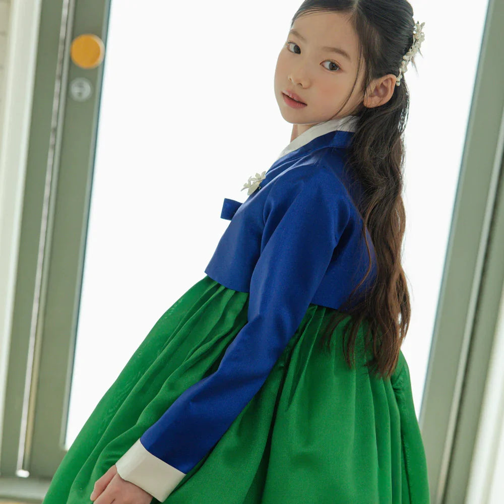 Dongwha Blue Green Girl Hanbok (1-12YR)