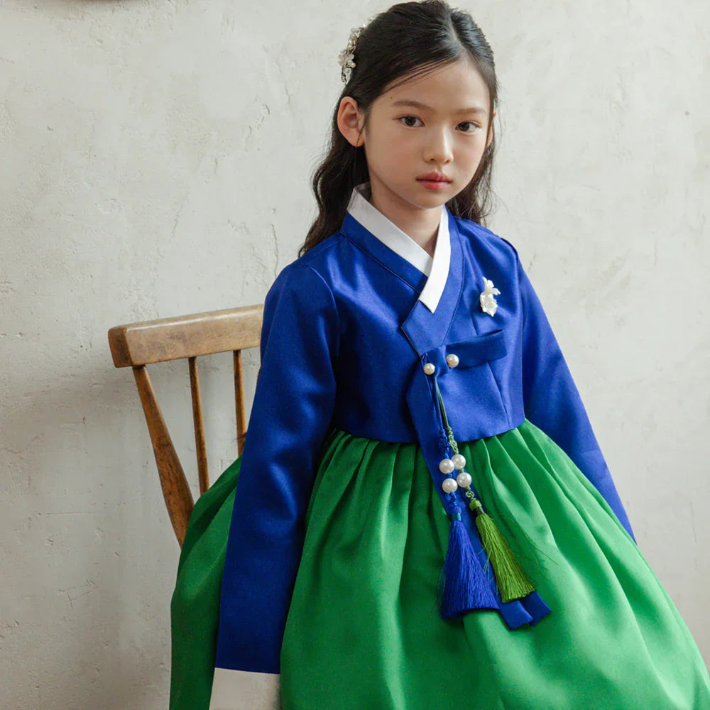 Dongwha Blue Green Girl Hanbok (1-12YR)