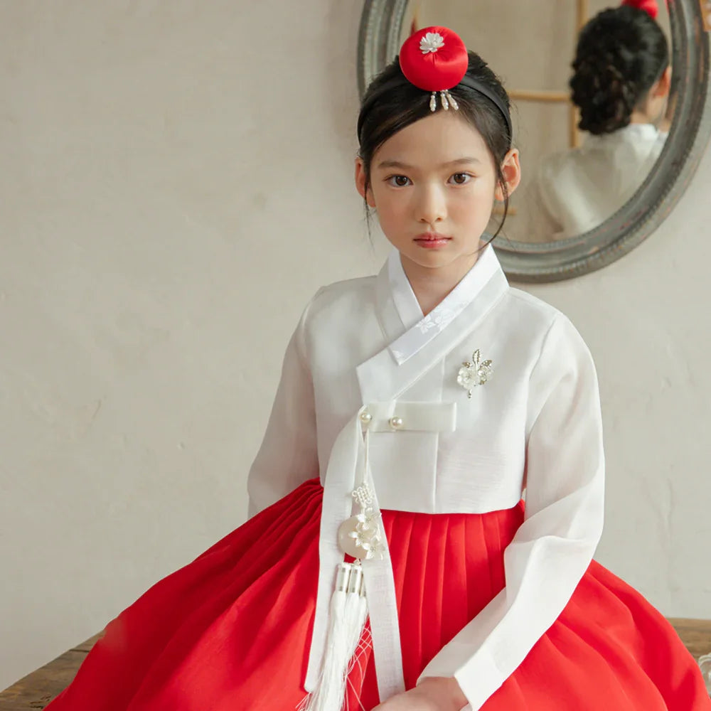 Blossom Red Girl Hanbok (1-10YR)
