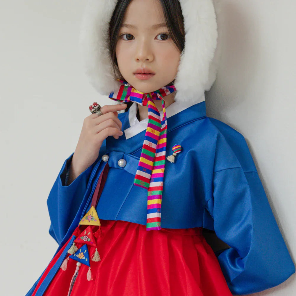Yumin Blue Red Girl Hanbok (100D-15YR)