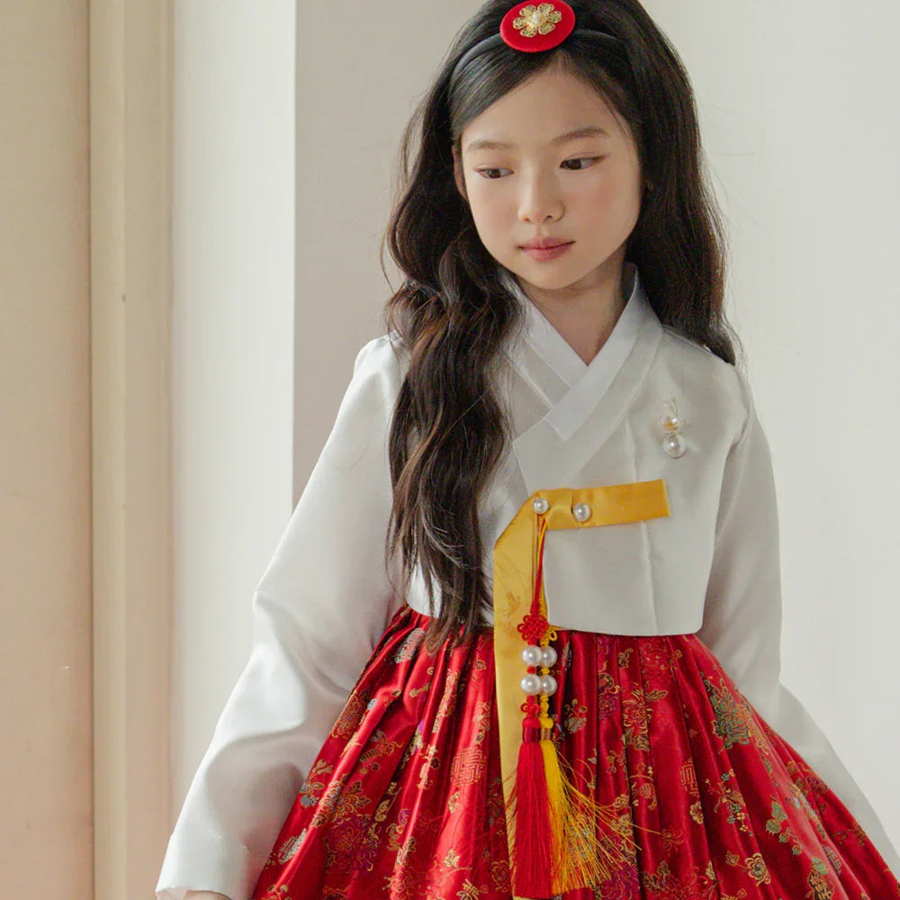 Hae Red Girl Hanbok (1-12YR)