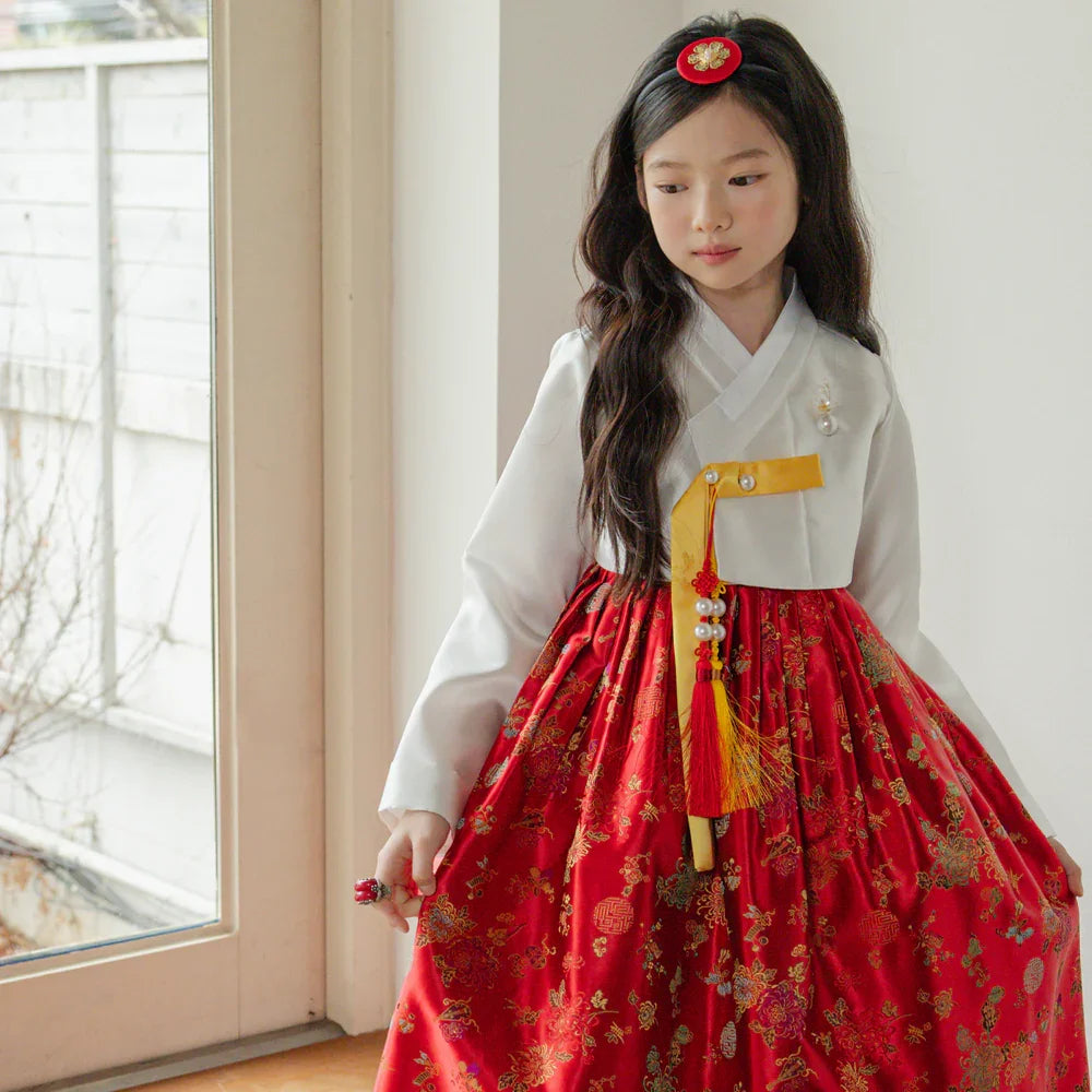 Hae Red Girl Hanbok (1-12YR)