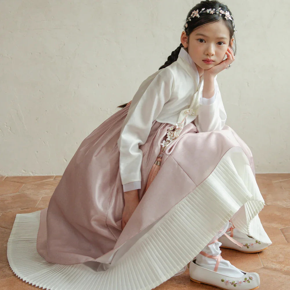 Lynn Pink Girl Hanbok (100D-10YR) - Native Korean