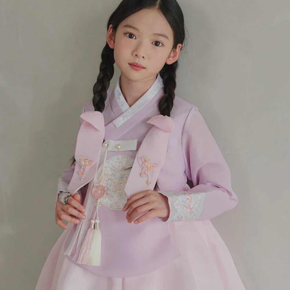 Chaeyu Lavender Girl Hanbok (1-10YR) - Native Korean
