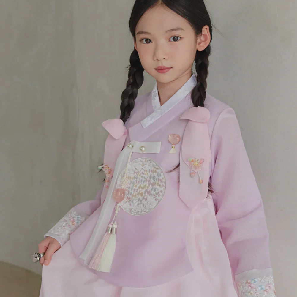 Chaeyu Lavender Girl Hanbok (1-10YR) - Native Korean
