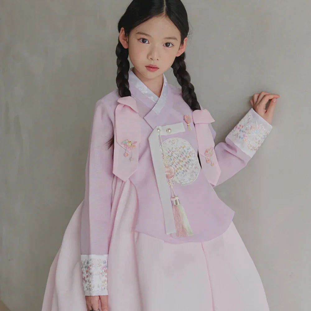 Chaeyu Lavender Girl Hanbok (1-10YR) - Native Korean