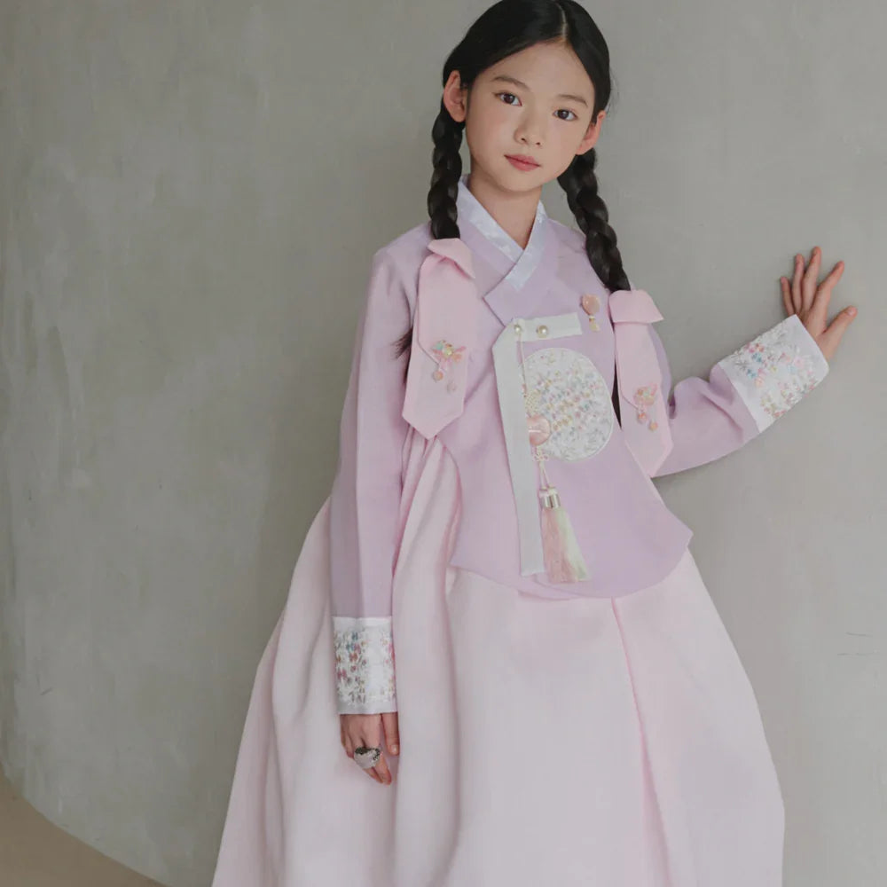 Chaeyu Lavender Girl Hanbok (1-10YR) - Native Korean