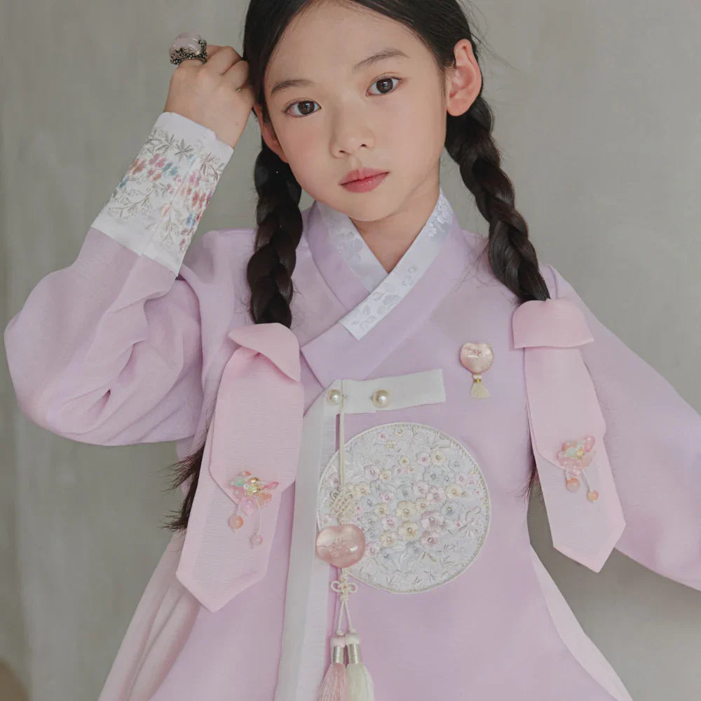 Chaeyu Lavender Girl Hanbok (1-10YR) - Native Korean