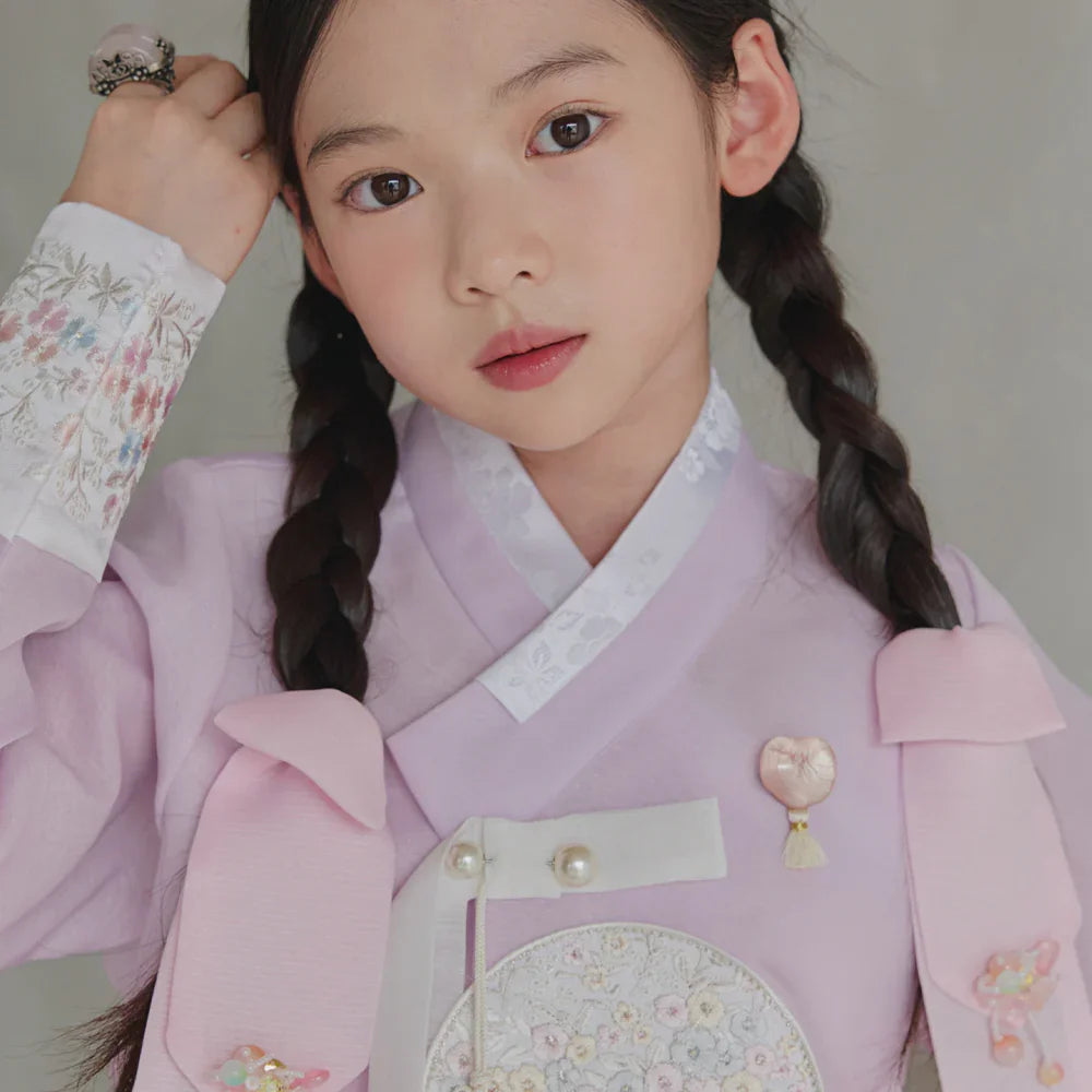 Chaeyu Lavender Girl Hanbok (1-10YR) - Native Korean