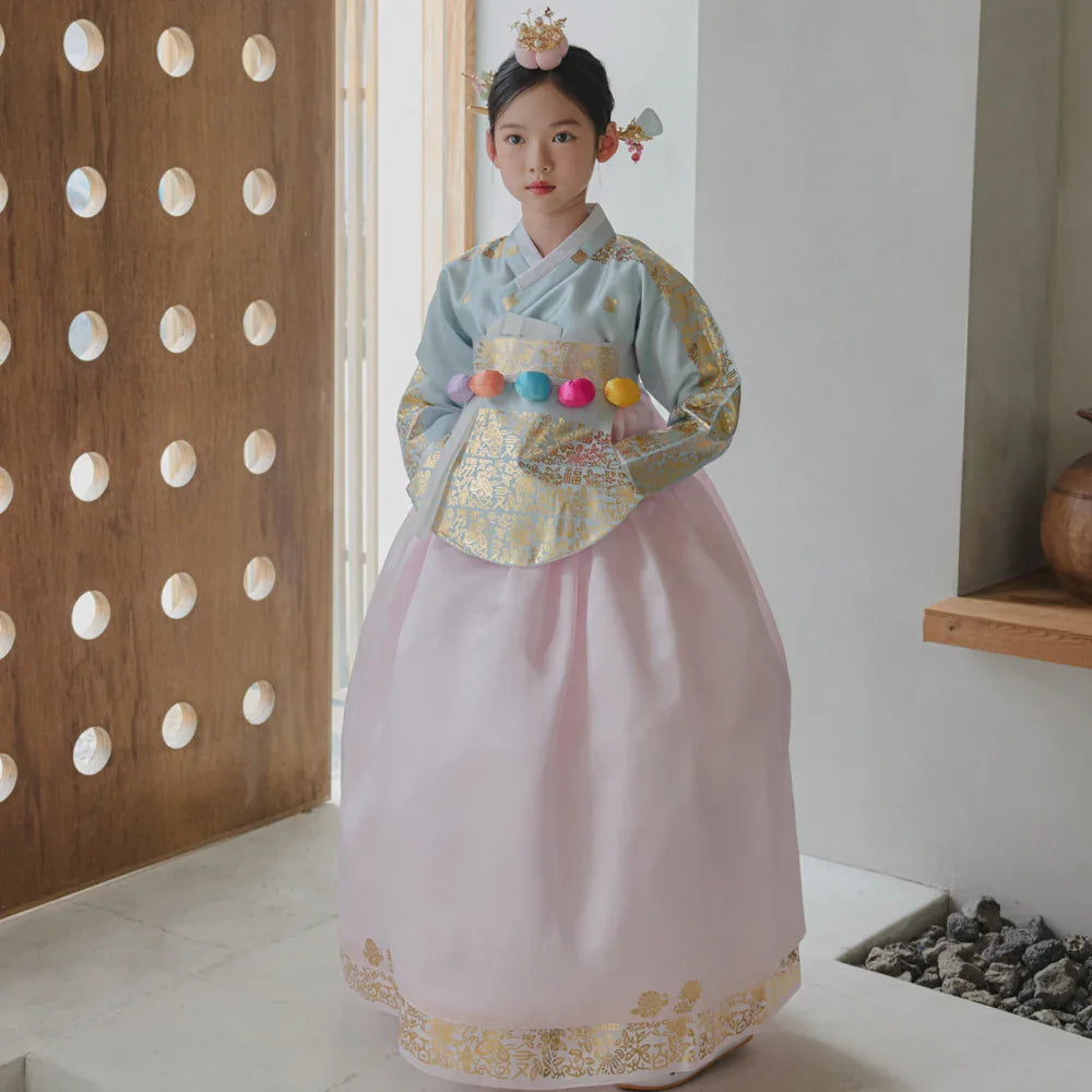 Moorin Sky Dangui Girl Hanbok (1-12YR) - Native Korean