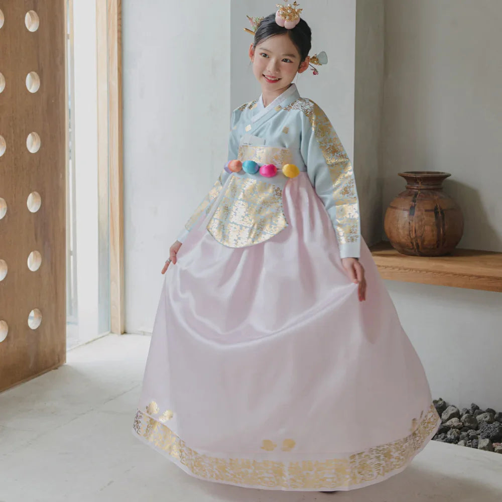 Moorin Sky Dangui Girl Hanbok (1-12YR) - Native Korean