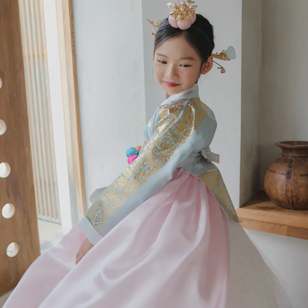 Moorin Sky Dangui Girl Hanbok (1-12YR) - Native Korean