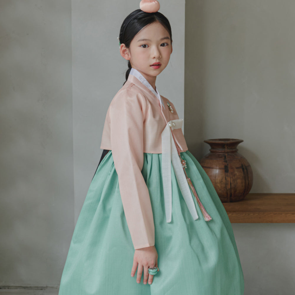 Joohee Coral Girl Hanbok (1-11YR)