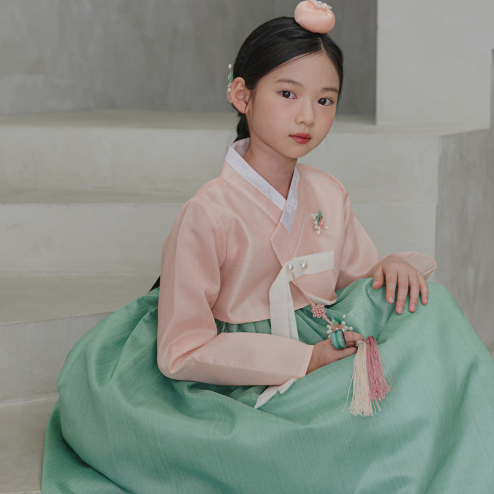 Joohee Coral Girl Hanbok (1-11YR)