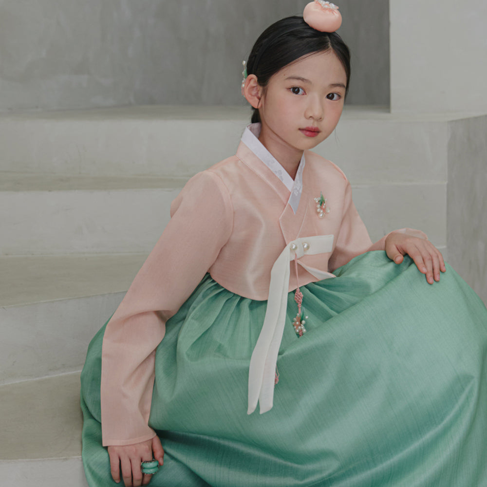 Joohee Coral Girl Hanbok (1-11YR)