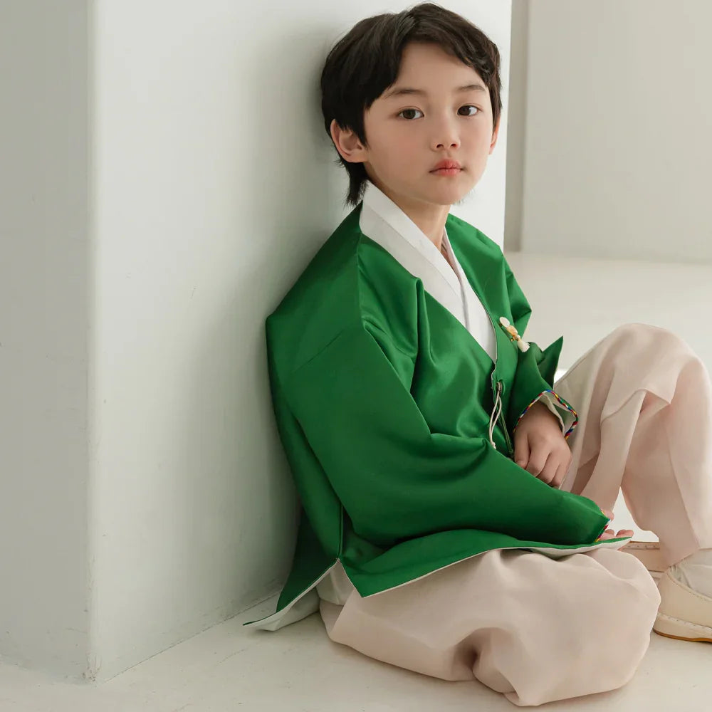 Dongjin Green Magoja Boy Hanbok (1-7YR)