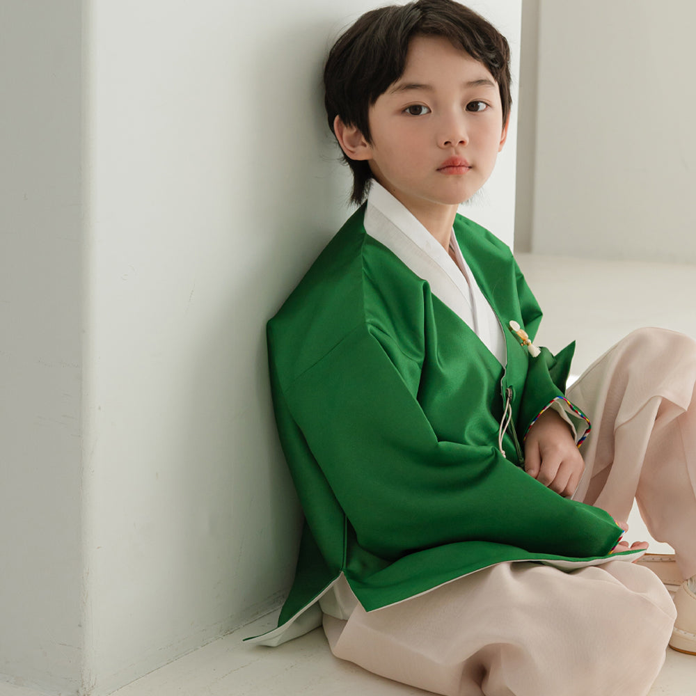 Dongjin Green Magoja Boy Hanbok (1-7YR)
