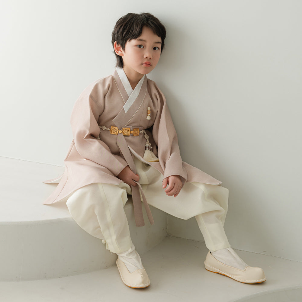 Jeongjin D.Beige Ivory Boy Hanbok (100D-10YR)