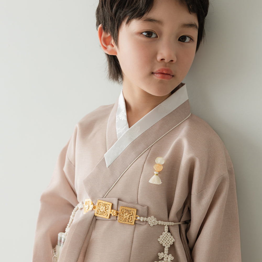 Jeongjin D.Beige Ivory Boy Hanbok (100D-10YR)