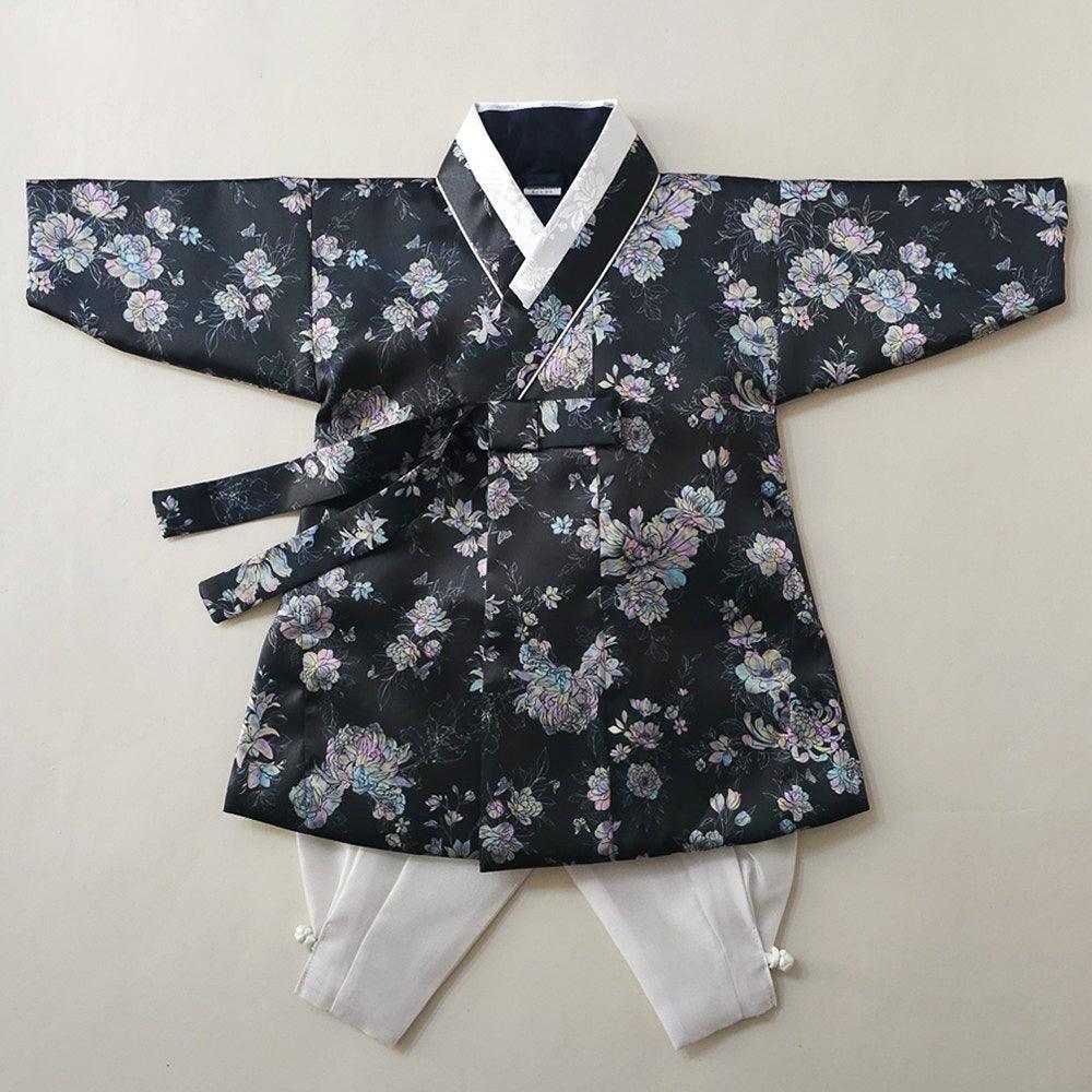 Black Pearl Two Styles Boy Hanbok (100D-10YR) - Native Korean