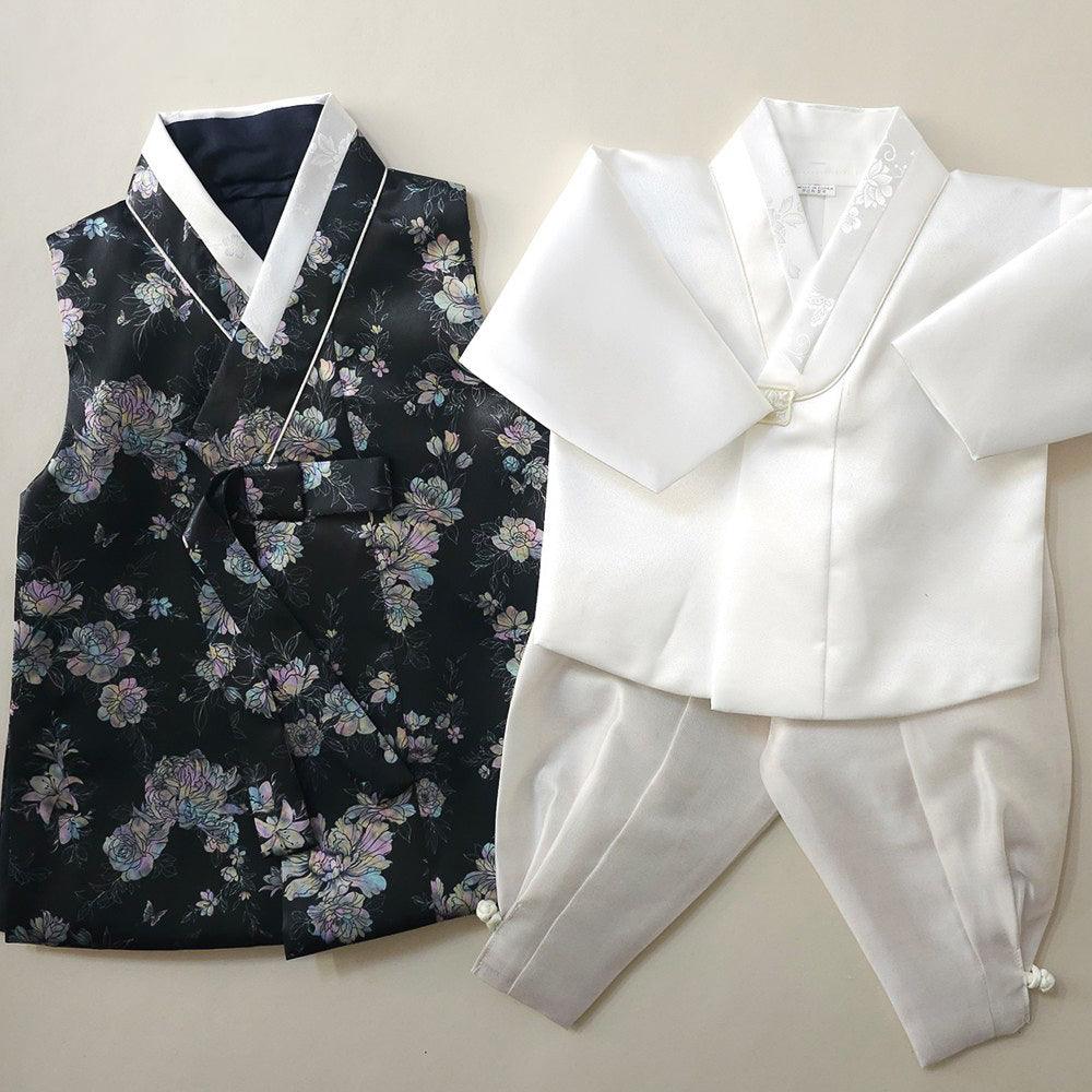 Black Pearl Two Styles Boy Hanbok (100D-10YR) - Native Korean