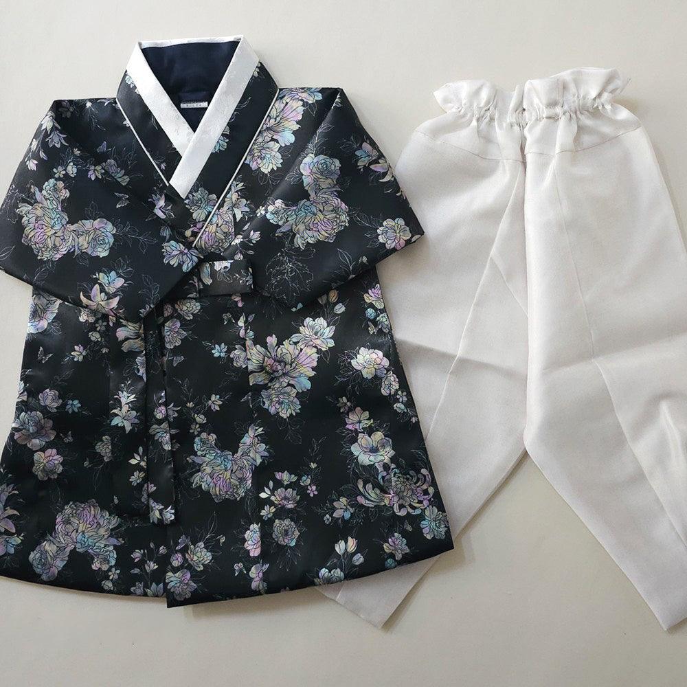 Black Pearl Two Styles Boy Hanbok (100D-10YR) - Native Korean