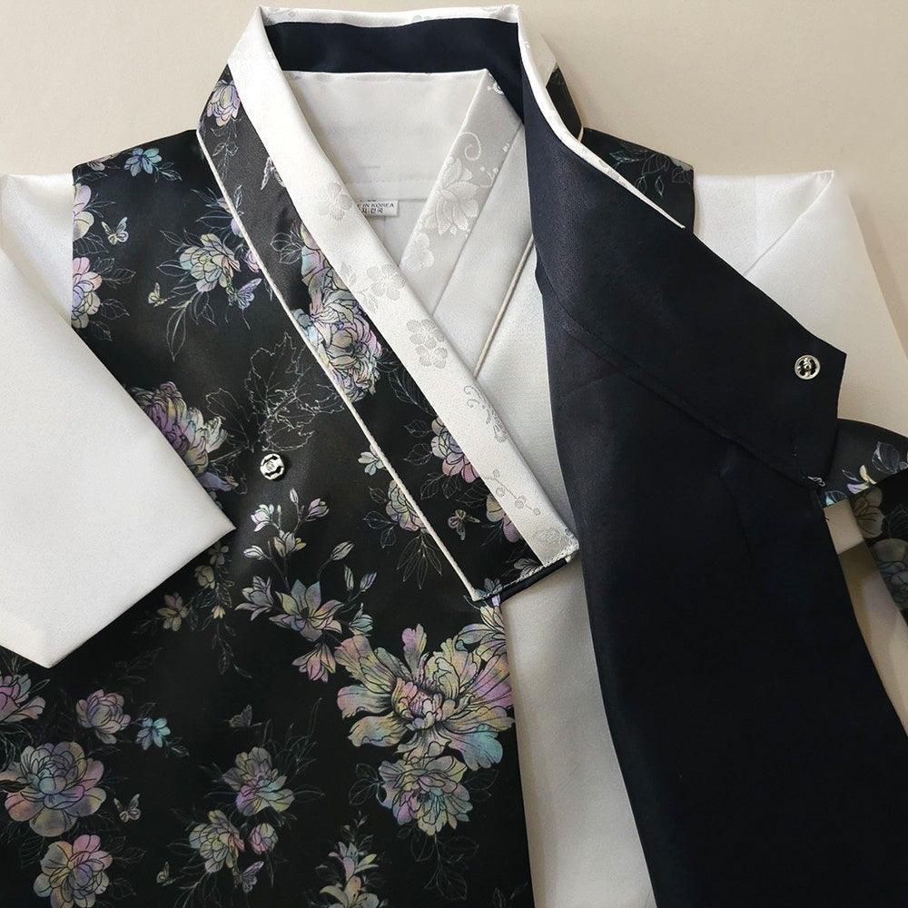 Black Pearl Two Styles Boy Hanbok (100D-10YR) - Native Korean