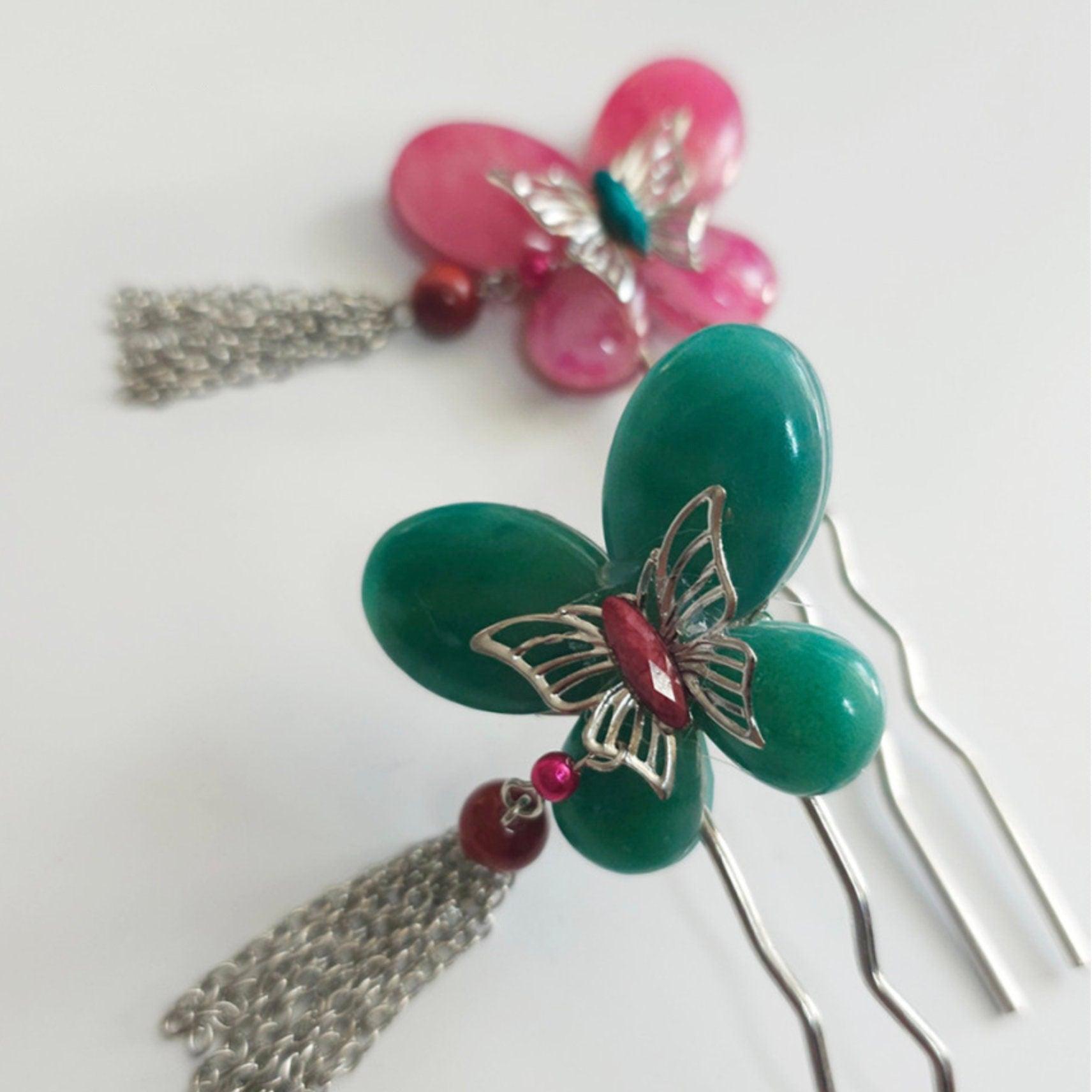 Buffterfly U Shape Hairpin - Native Korean