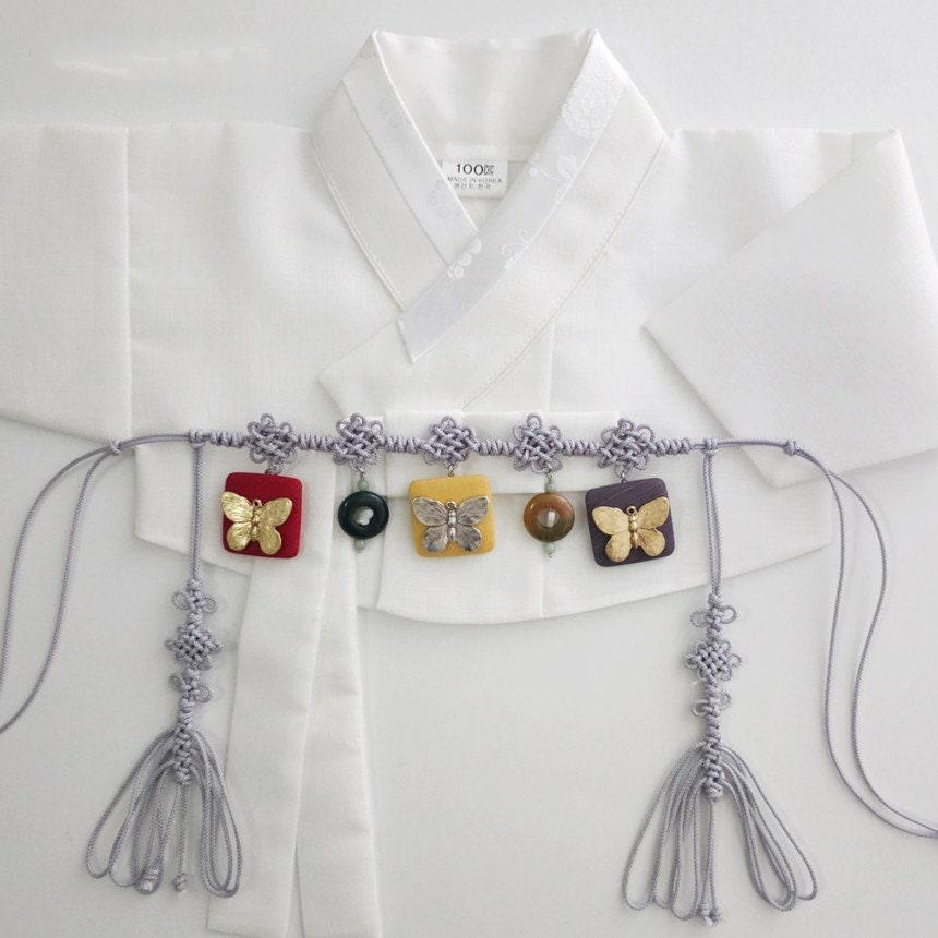 Butterfly Button Knot Belt - Native Korean