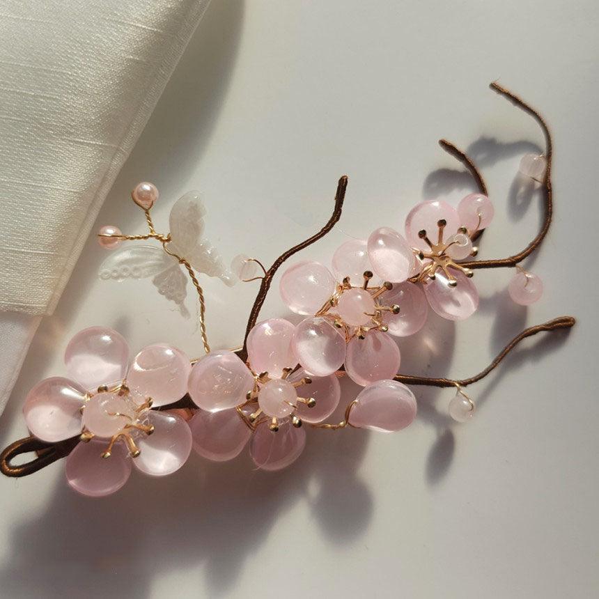 Cherry Blossom Branch Hairpin - Native Korean