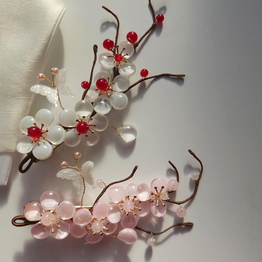 Cherry Blossom Branch Hairpin - Native Korean