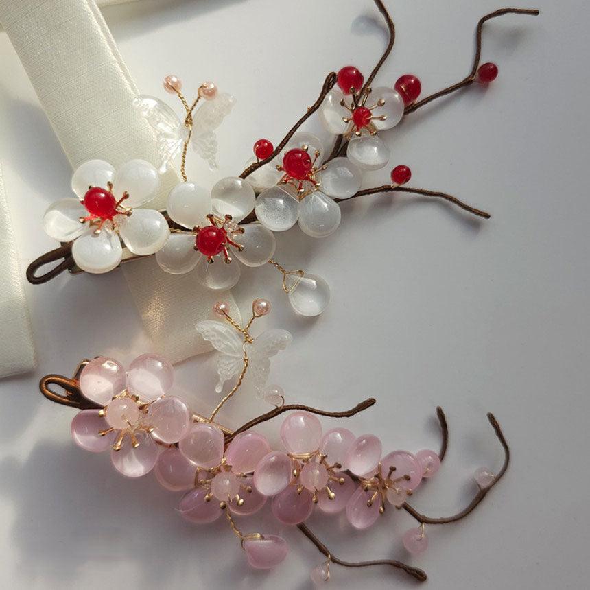 Cherry Blossom Branch Hairpin - Native Korean