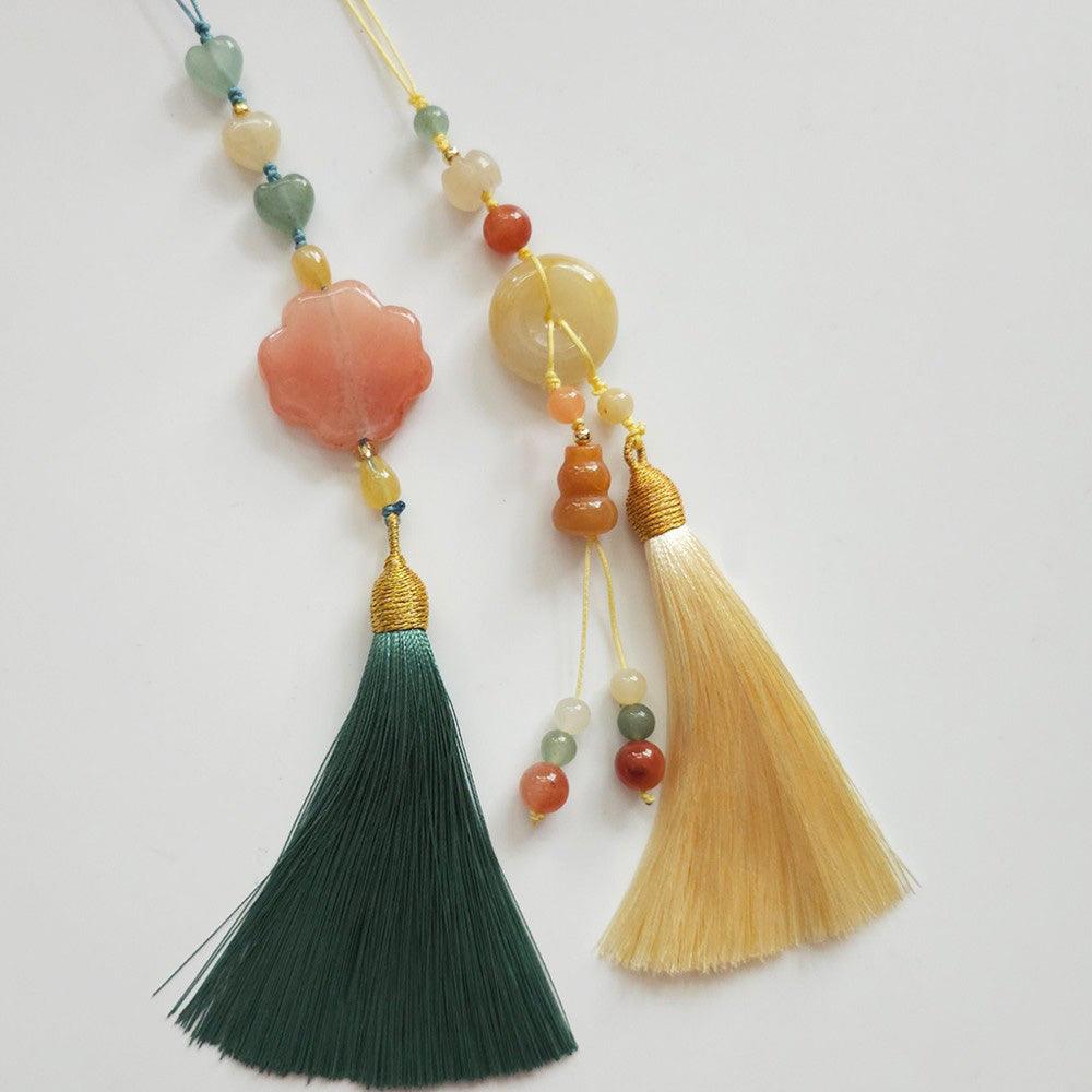 Colorful Jade Tassel Norigae. - Native Korean