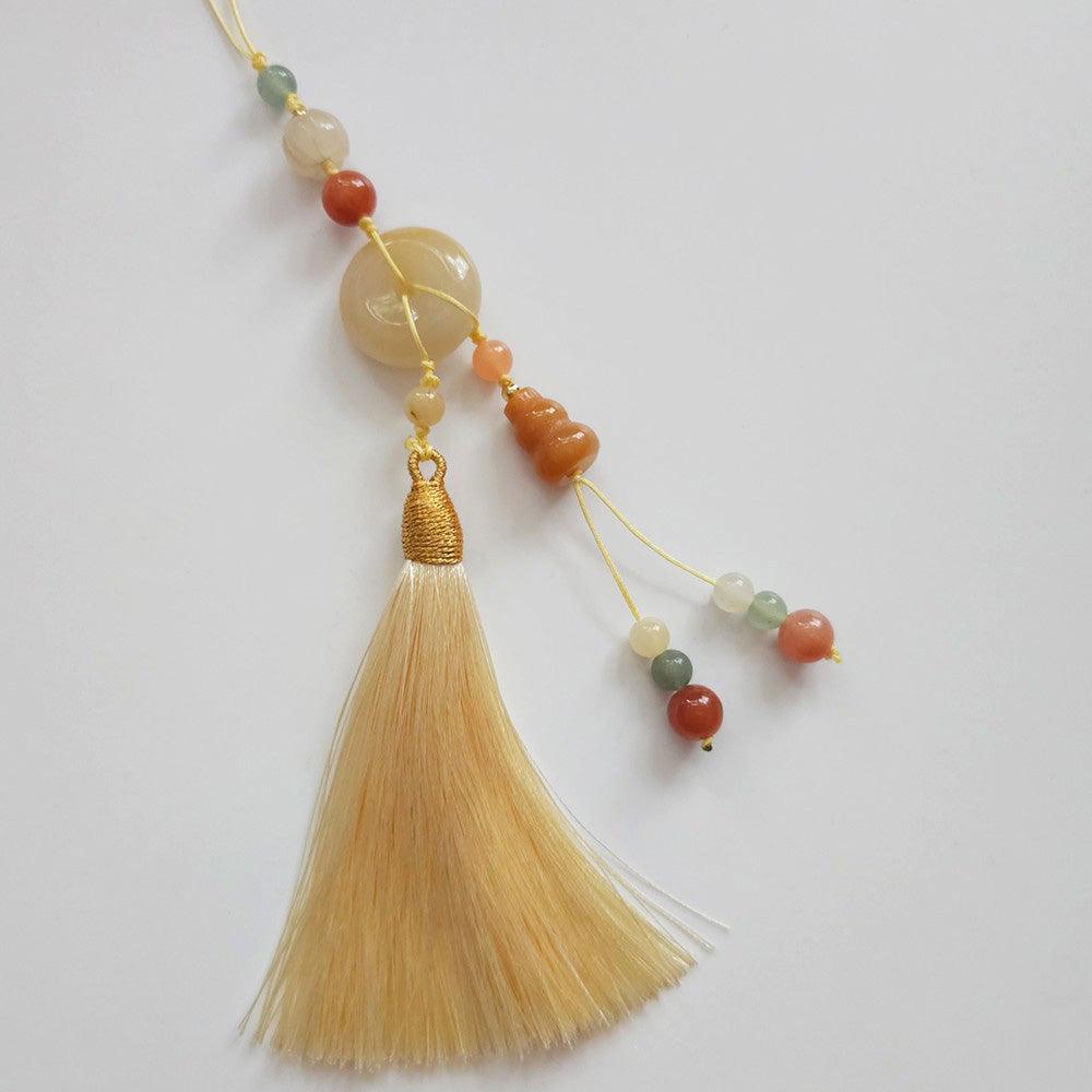 Colorful Jade Tassel Norigae. - Native Korean