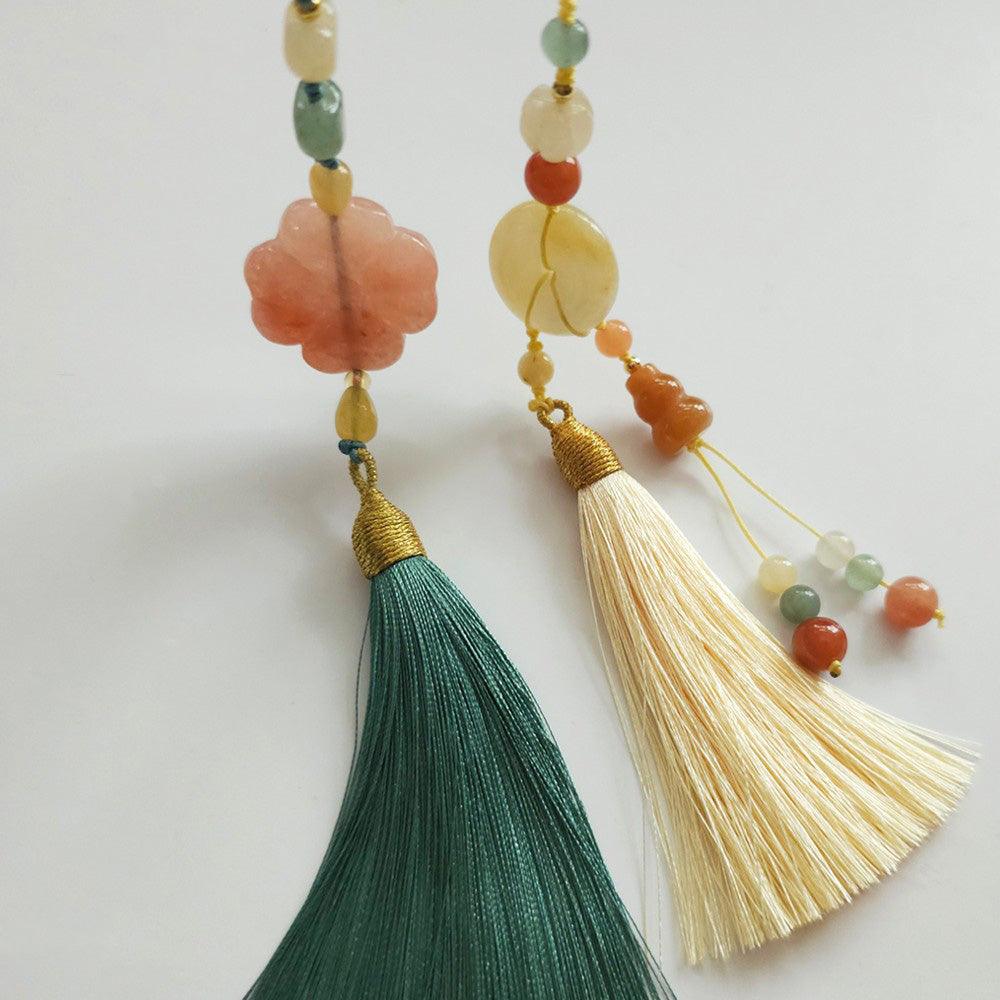 Colorful Jade Tassel Norigae. - Native Korean