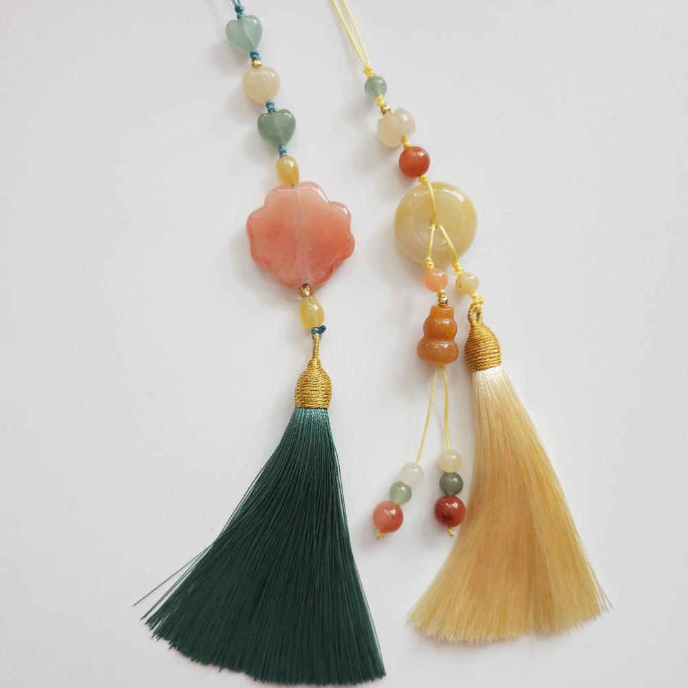Colorful Jade Tassel Norigae. - Native Korean