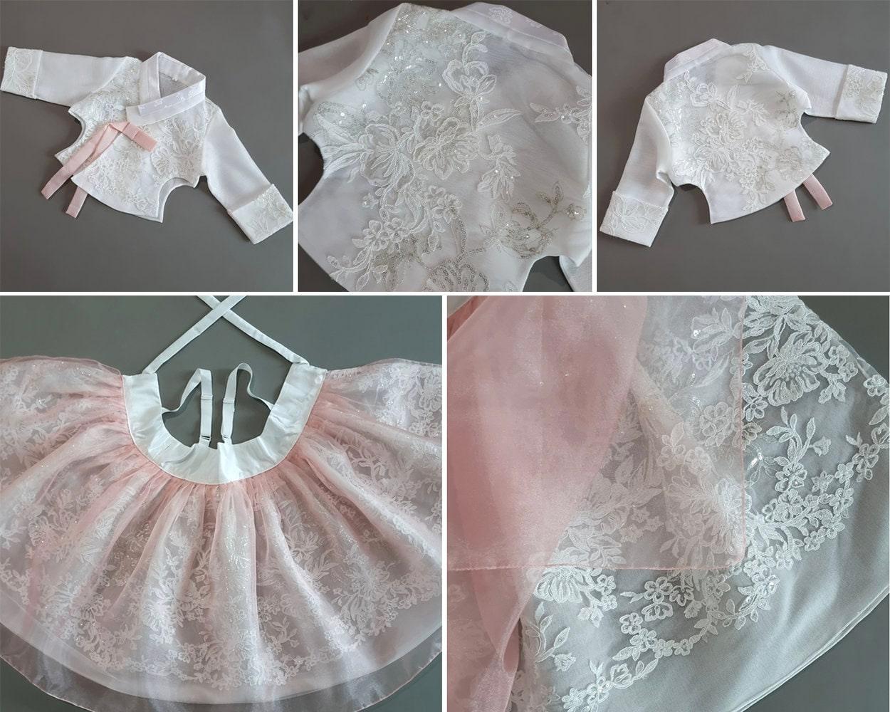 Dahee Lace Dress Girl Hanbok (1-8YR) - Native Korean