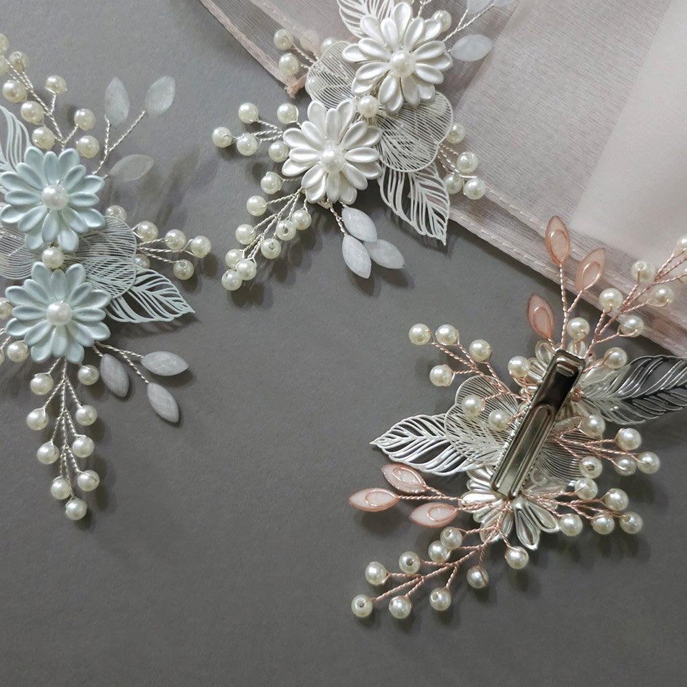 Delicate Floral Pearl Hairpin - Native Korean