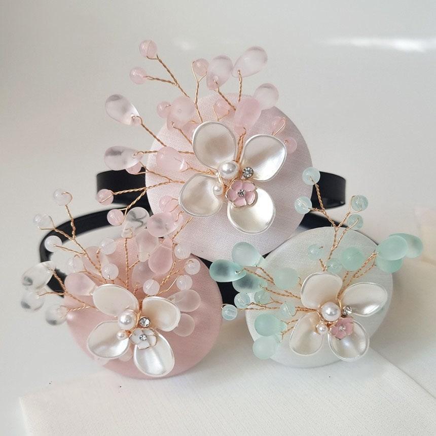 Floral Droplet Headband - Native Korean