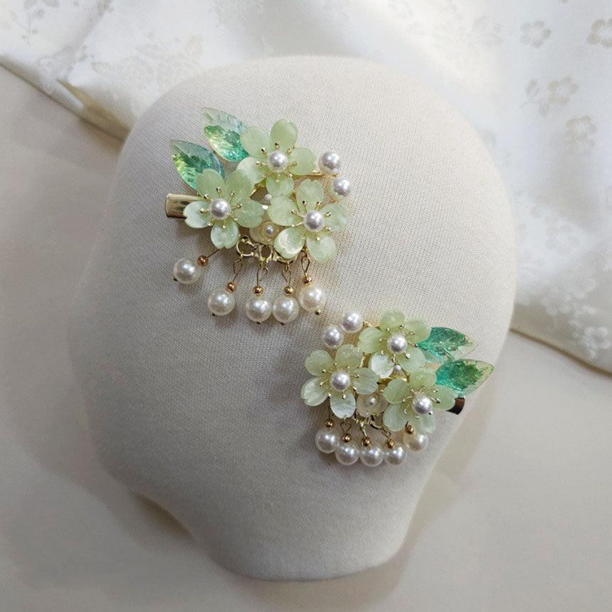Garden Bloom Hairpin Set (2 Pcs) - Native Korean