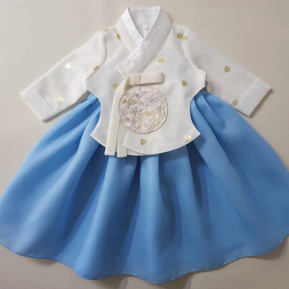 Geru Sky Girl Hanbok (1-10YR) - Native Korean
