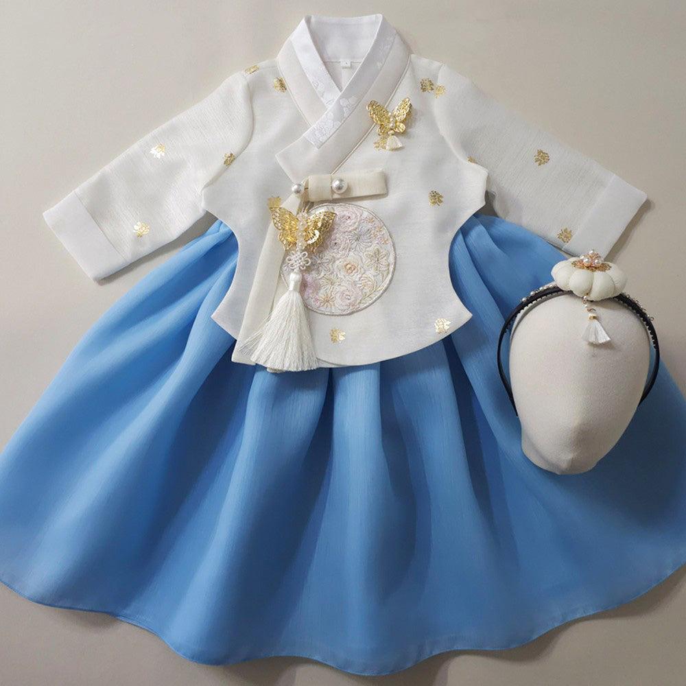 Geru Sky Girl Hanbok (1-10YR) - Native Korean