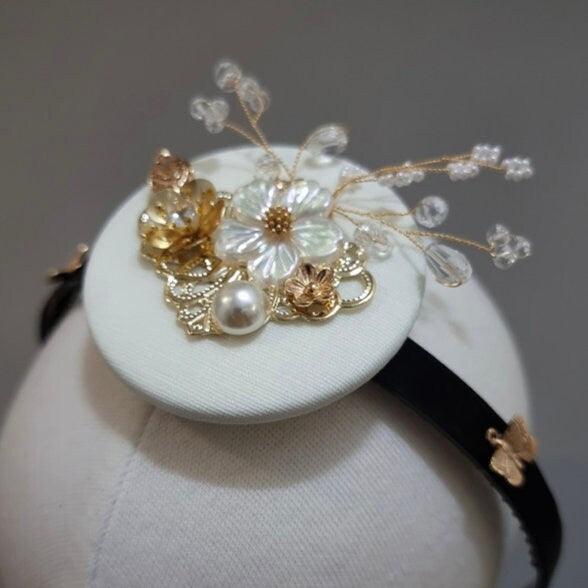 Gold Blossoms Headband - Native Korean