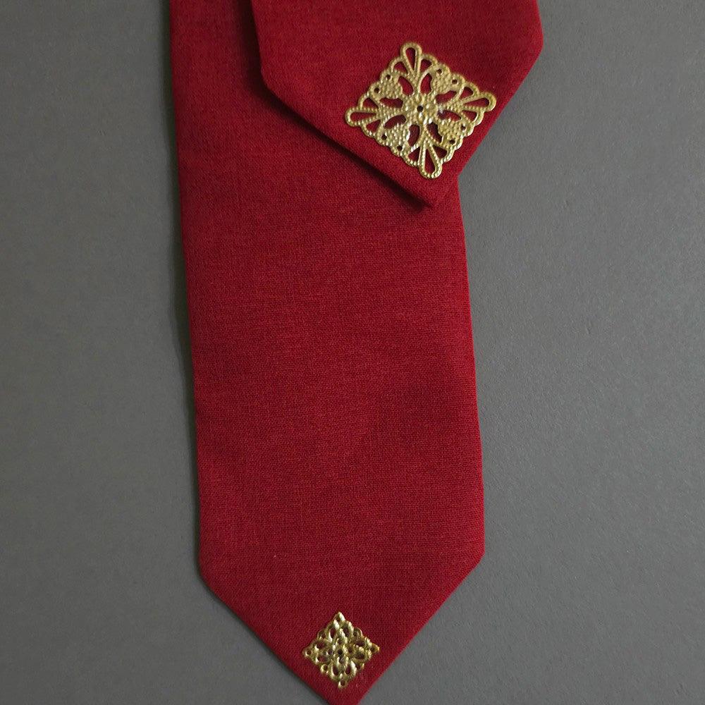 Gold Ornaments Hair Tie - Native Korean