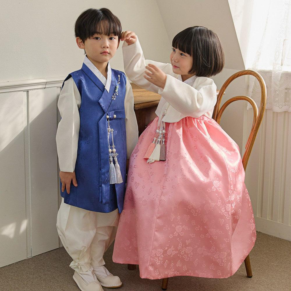 Hemin Blue Boy Hanbok (100D-10YR) - Native Korean
