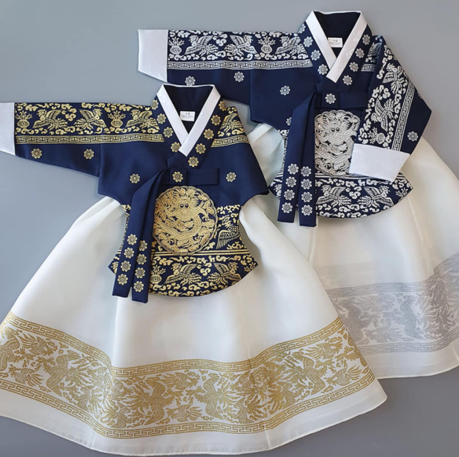 Princess Gold/Silver Girl HANBOK 100Days ~10Age, Korean dol, Dol Hanbok Set , Korean Traditional Dress, Korean Costume - NativeKorean - ㄴGirl Traditional Hanbok